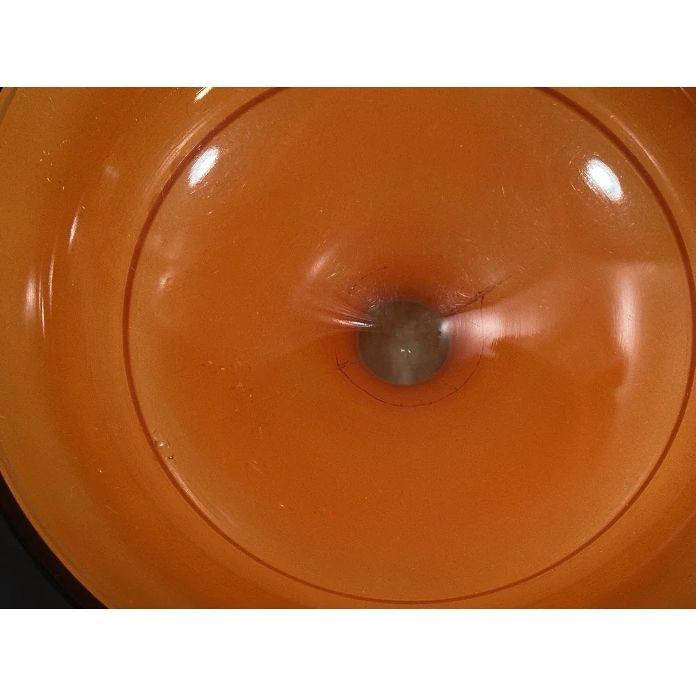 1920's Lancaster Glass Marguerite‎ Pedistal Bowl Hand Painted Daisy Design